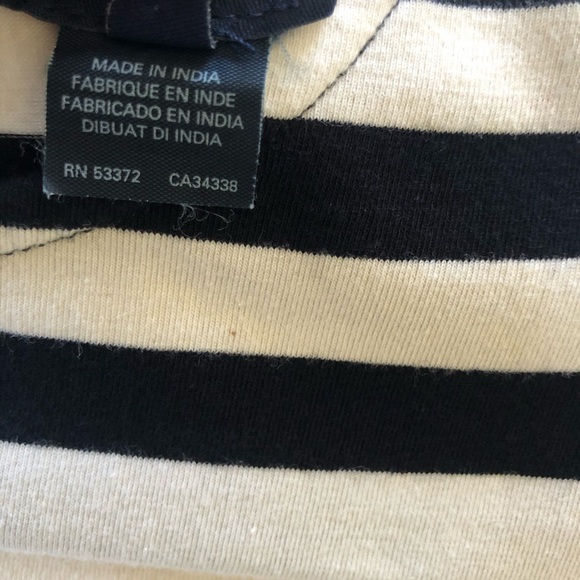 French Connection Black and White striped Dress. - Picture 3 of 4